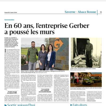 En 2024, GERBER fête ses 60 ans !