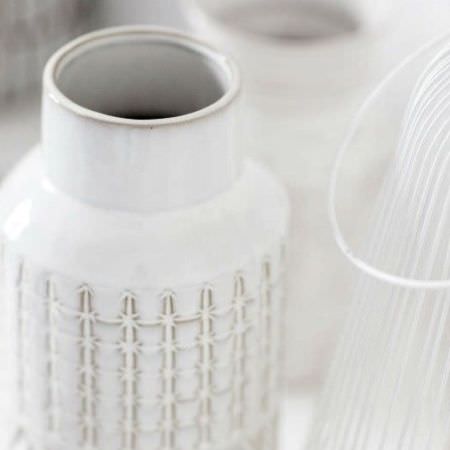 Vase en céramique blanc