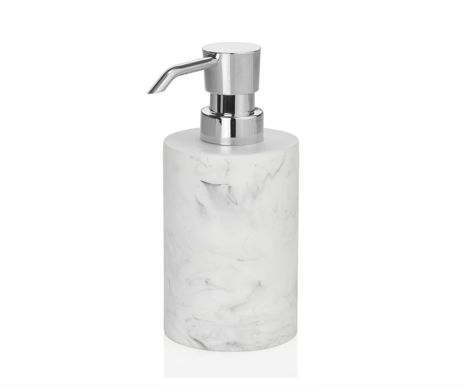 Distributeur de savon en marbre blanc