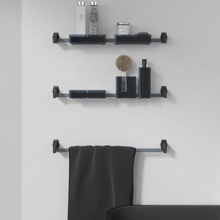 Porte serviette LUCE - Noir