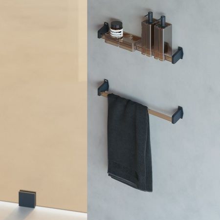 Porte serviette LUCE - Brun Porte serviette LUCE - Brun