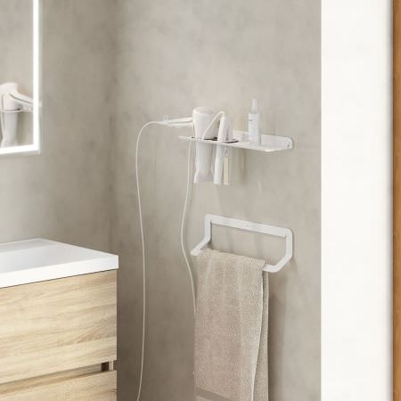 Support sèche-cheveux QUICK - Blanc