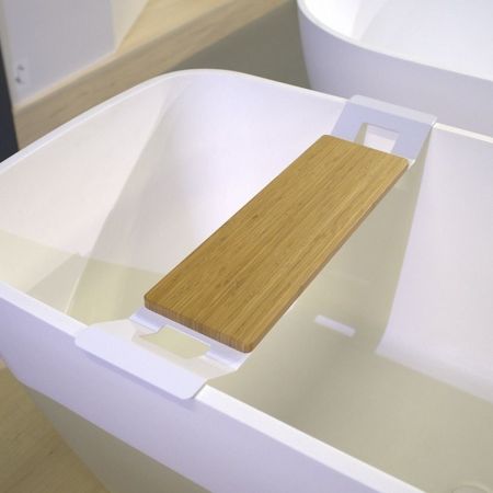 Plateau de baignoire en bois