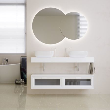 Miroir à deux cercles BALDO Miroir à deux cercles BALDO
