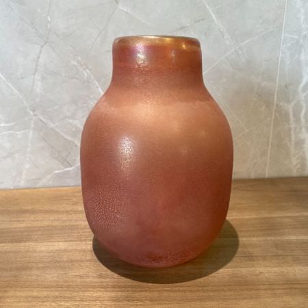 Vase verre orange glacé Vase verre orange glacé