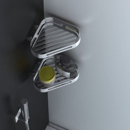 Porte savon d'angle - Inox Porte savon d'angle - Inox