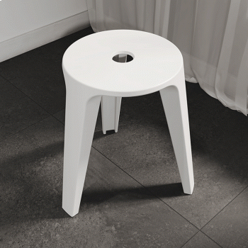 Siège SILLA en solid surface blanc mat Siège SILLA en solid surface blanc mat