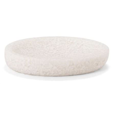 Porte savon en résine blanche Porte savon en résine blanche