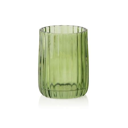Porte-brosse vintage en verre vert Porte-brosse vintage en verre vert