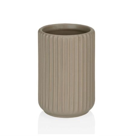 Porte-brosse en résine beige Porte-brosse en résine beige