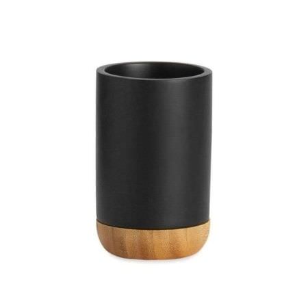 Porte-brosse en bambou noir Porte-brosse en bambou noir