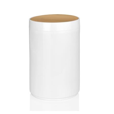 Poubelle en plastique blanc Poubelle en plastique blanc