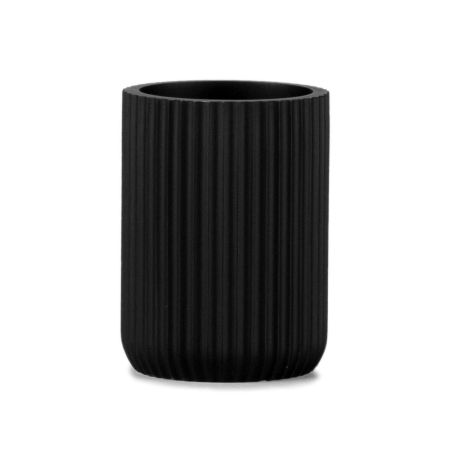 Porte brosse a dent noir et or rayure Porte brosse a dent noir et or rayure