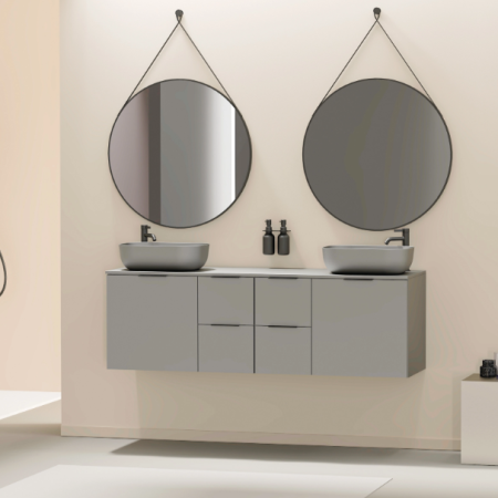 Miroir rond à suspendre LYRA