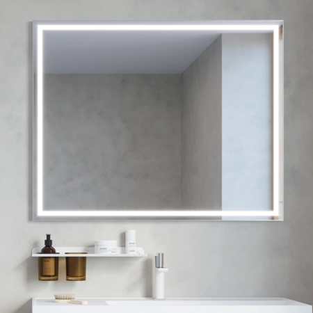 Miroir rectangulaire LUMIERE ALUMINIUM
