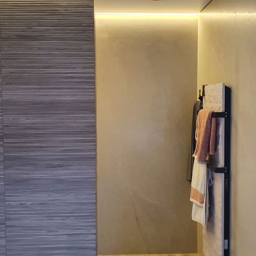 Rénovation d'une salle de bain style naturel