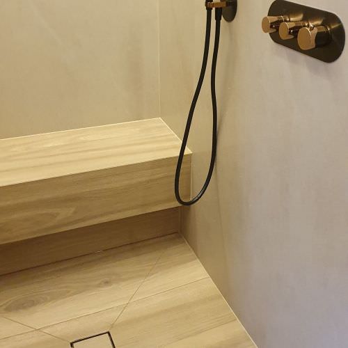 Rénovation d'une salle de bain style naturel