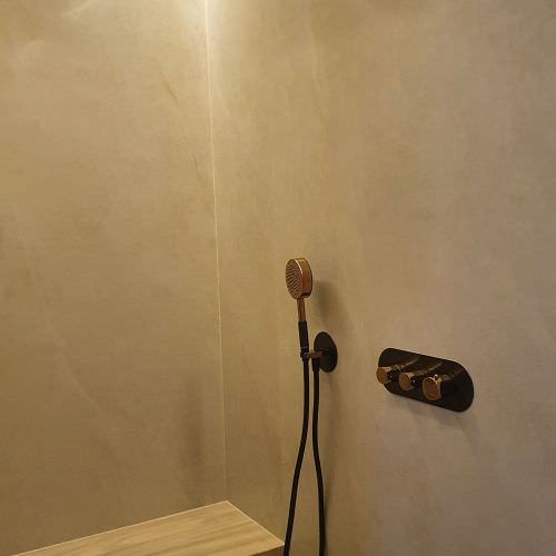 Rénovation d'une salle de bain style naturel