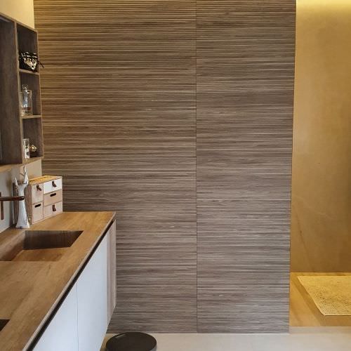 Rénovation d'une salle de bain style naturel