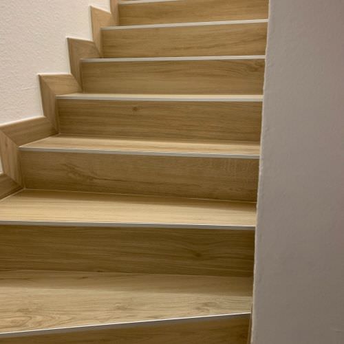 Rénovation d'un escalier effet bois