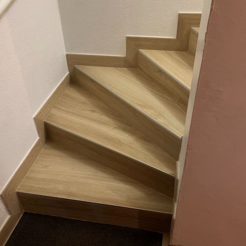 Rénovation d'un escalier effet bois