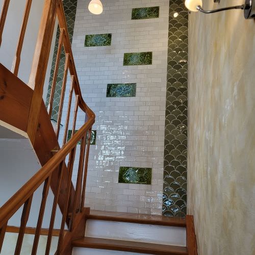 Réalisation d'un mur décoratif