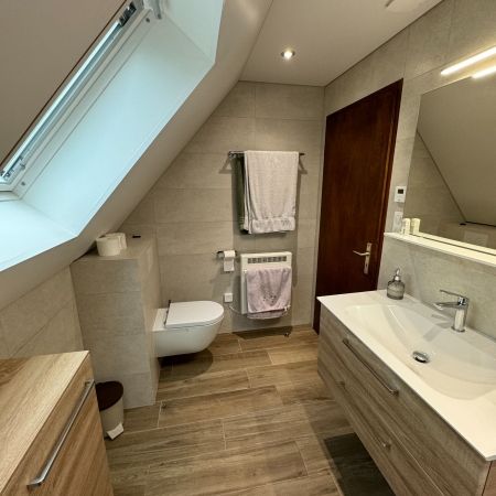 Une salle de bain qui traverse les modes