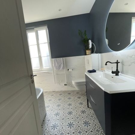 Salle de bain au style retro chic Salle de bain au style retro chic