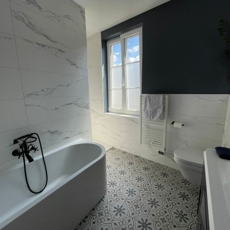 Salle de bain au style retro chic Salle de bain au style retro chic
