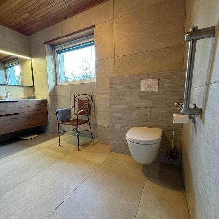 Rénovation salle de bain effet pierre