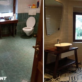 Transformation d'une salle de bain avec sol en CAROCIM Transformation d'une salle de bain avec sol en CAROCIM