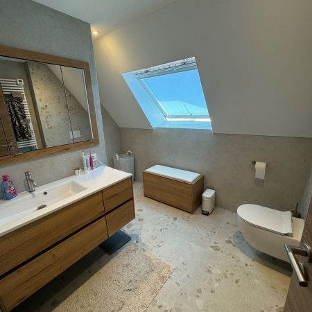 Rénovation salle de bain aux teintes naturelles Rénovation salle de bain aux teintes naturelles