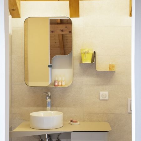 Rénovation salle de bain au décor graphique Rénovation salle de bain au décor graphique