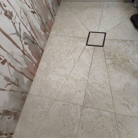 Rénovation salle de bain ambiance douce & végétale