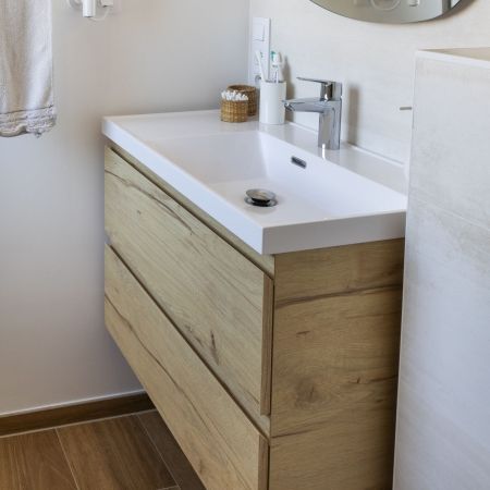 Une salle de bain cosy