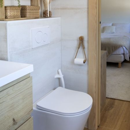 Une salle de bain cosy