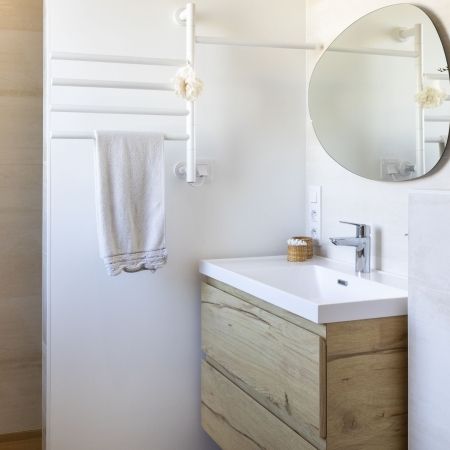 Une salle de bain cosy