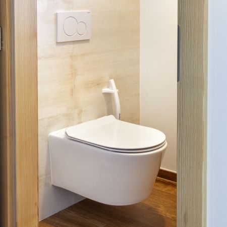 Un espace WC raffiné dans une maison neuve