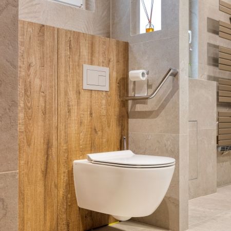 Salle de bain contemporaine aux teintes naturelles Salle de bain contemporaine aux teintes naturelles