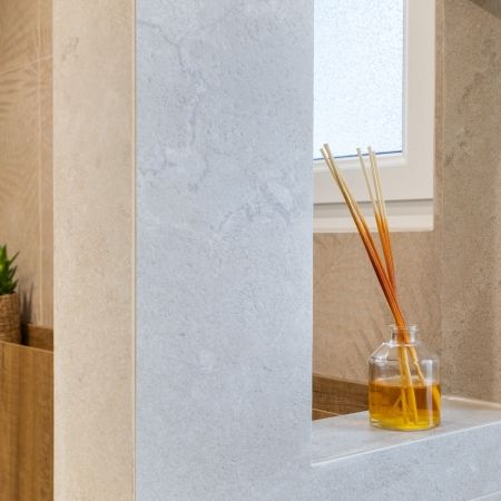 Salle de bain contemporaine aux teintes naturelles Salle de bain contemporaine aux teintes naturelles