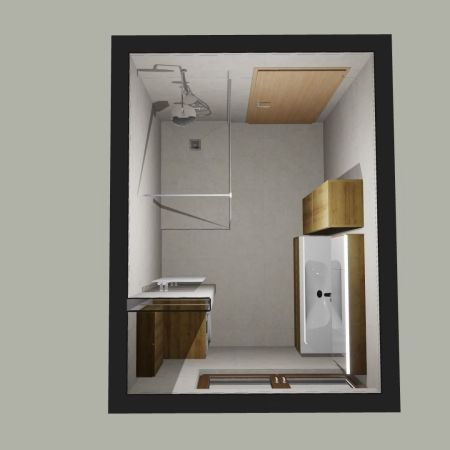 Rénovation complète d’un espace bain avec douche à l’italienne et aménagement sur-mesure