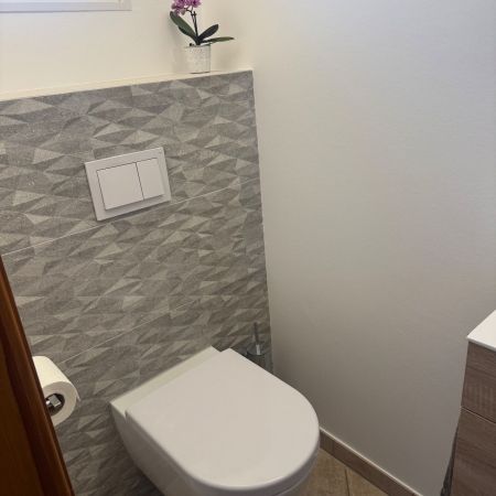 Aménagement d'un WC suspendu avec lave-mains Aménagement d'un WC suspendu avec lave-mains