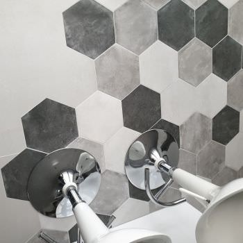 Rénovation sol 80x80 avec hexagone