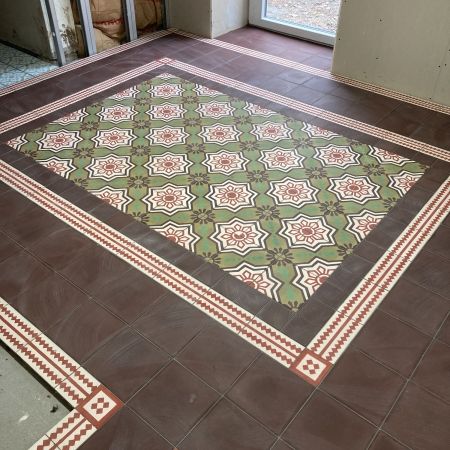 rénovation d'un sol décoratif