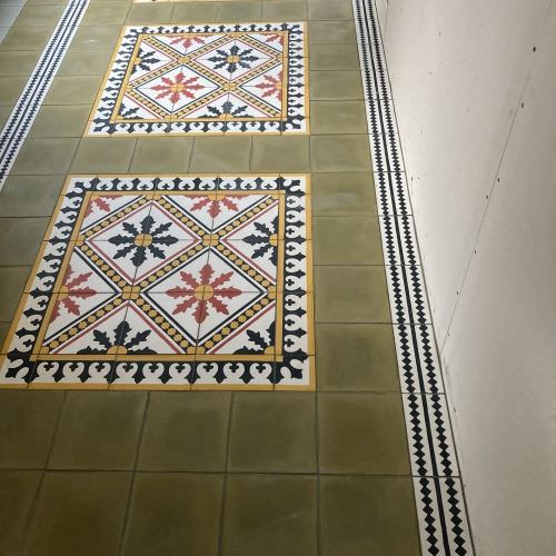 rénovation d'un sol décoratif