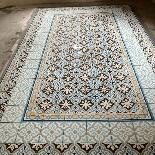 rénovation d'un sol décoratif