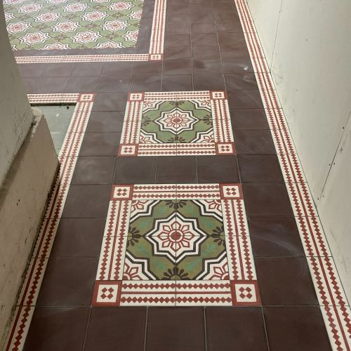 rénovation d'un sol décoratif