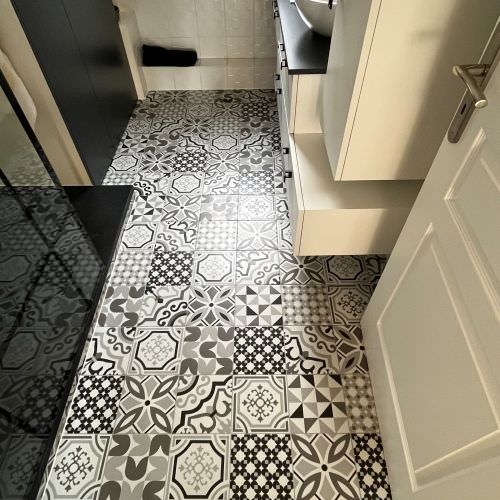 Salle de bain style vintage