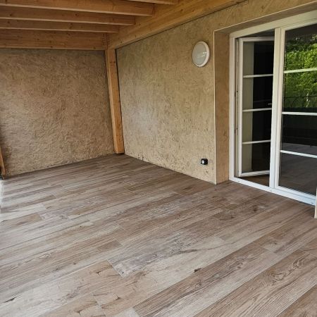 Balcon en effet bois