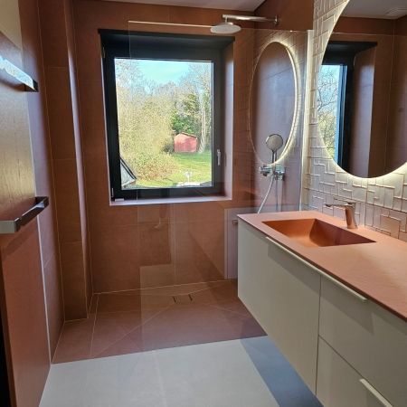 Salle de bain Terracotta